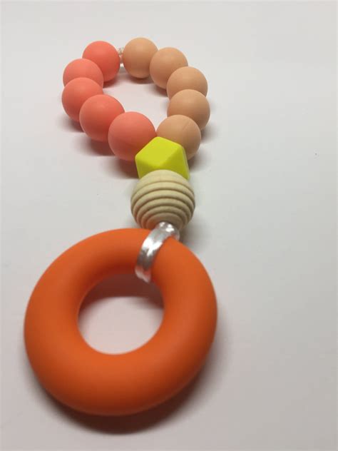 100 Bpa Free Silicone And All Natural Wood Teething Toy Wood