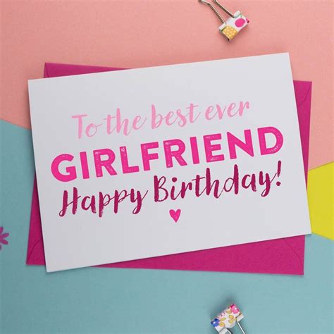 Our birthday ideas for girlfriend list is all you need to make. Birthday Card For Girlfriend - Birthday Card - A is for ...