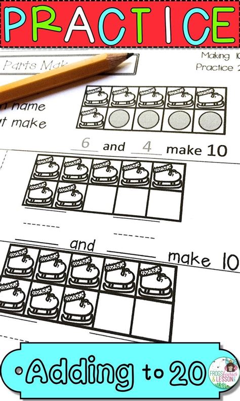 First Grade Math Worksheets For Adding To 20 Practice This Common Core