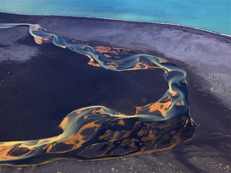 Gorgeous Aerial Shots Of Icelands Volcanic Rivers