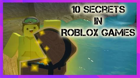 10 Secrets In Roblox Games Youtube