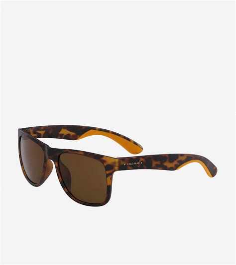 Men S Sport Rectangle Sunglasses In Dark Tortoise Cole Haan