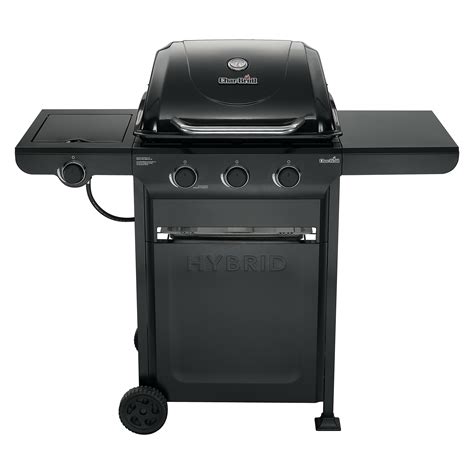 Charbroil 3 Burner Free Standing Liquid Propane Charcoal Gas Grill With
