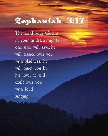 Zephaniah 317 The Lord Your God Sunset Prints Inspire Me