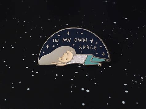 In My Own Space Cosmic Enamel Pin Badge By Shopspacesbetween On Etsy