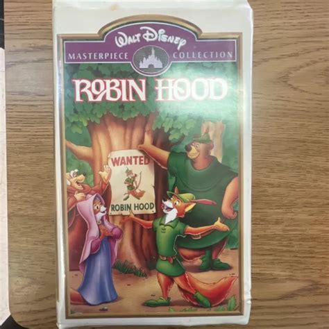 Robin Hood Vhs Walt Disney Masterpiece Collection Picclick