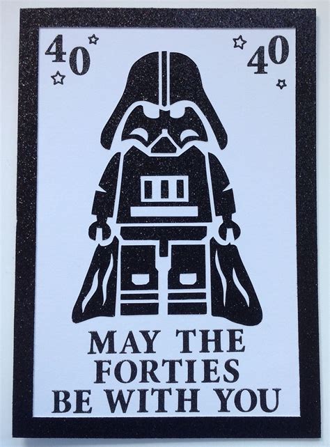 Star Wars 40th Birthday Card 40th Birthday Funny Birthday Cards