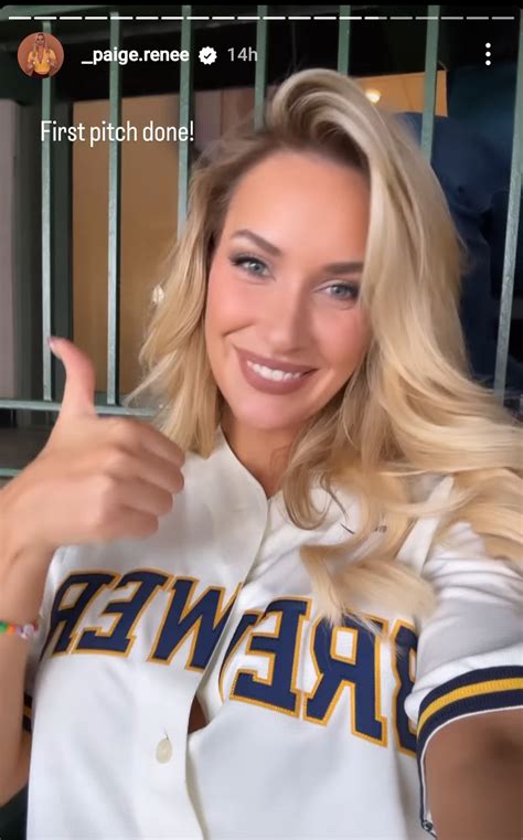 Paige Spiranac Throws Out First Pitch At Brewers Game On Her Bobblehead