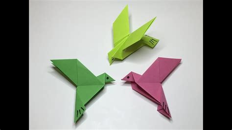 Origami FLYING BIRD #1 Easy Simple & Fun - A to Z DIY ...