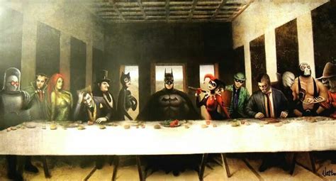 The Bat Supper Last Supper Joker Art Art