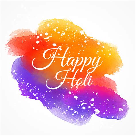 Colorful Ink Stain With Happy Holi Text Download Free Vector Art