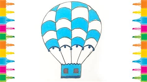 How To Draw Parachute For Kids Step By Step Drawing Drawing Air