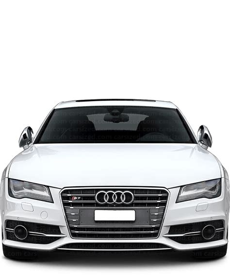 Audi A7 2010 2014 Dimensions Front View