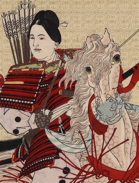 The Female Warrior Hangaku Ukiyo E Art Print Yoshitoshi Taiso