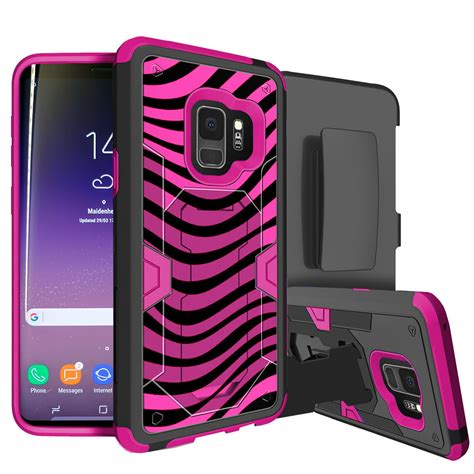 Samsung Galaxy S9 Rugged Holster Case W Stand Max Defense Case For