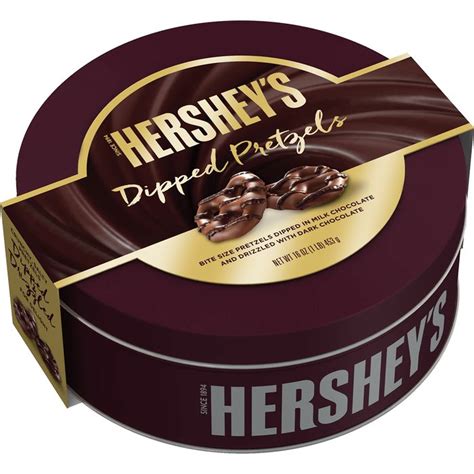 Hersheys Chocolate Covered Pretzel T Tin Chocolate Milk