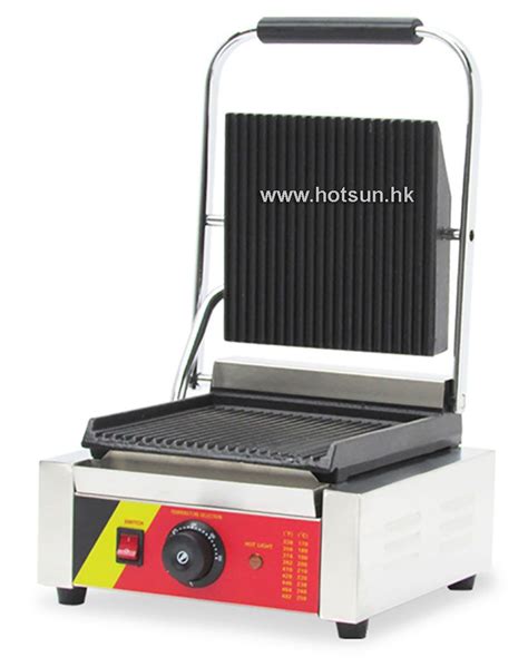 Free Shipping Commercial Non Stick V Electric Contact Grill Panini