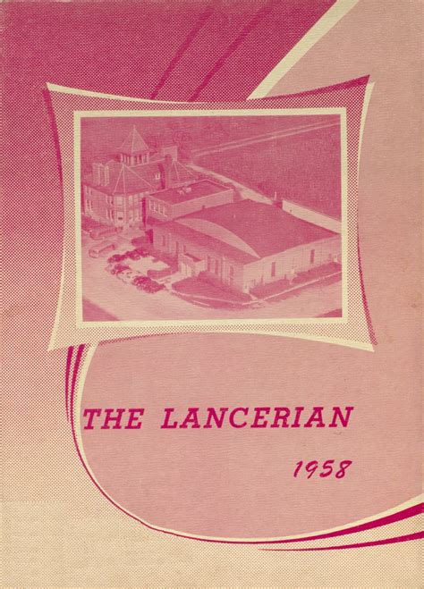 1958 Yearbook From Lancaster High School From Huntington Indiana For Sale