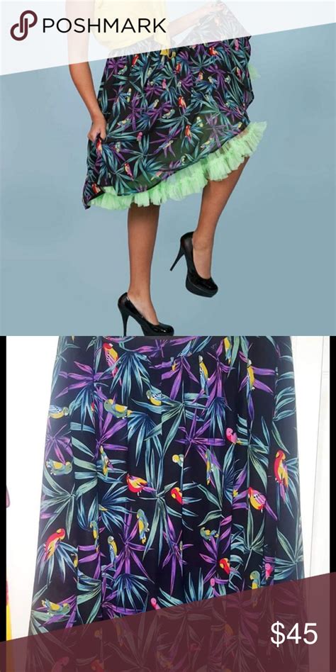 Tatyana Bettie Page Vintage Tropical Plus Skirt Vintage Style Skirts Skirt Fashion Vintage