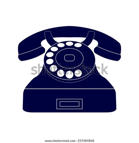 Blue Phone Icon Stock Vector Royalty Free 259384868 Shutterstock