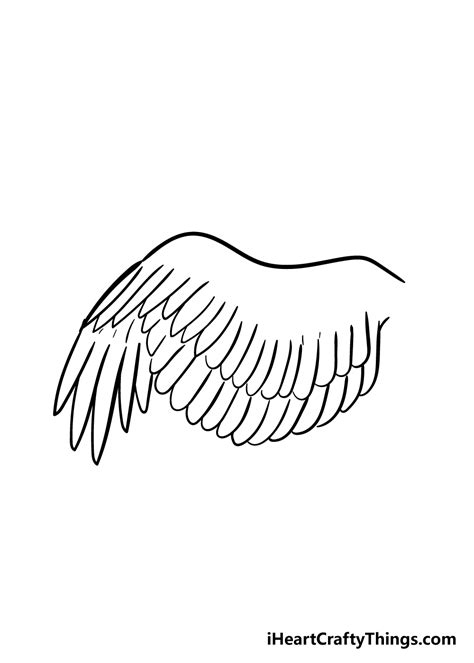 Wing Drawing How To Draw A Wing Step By Step