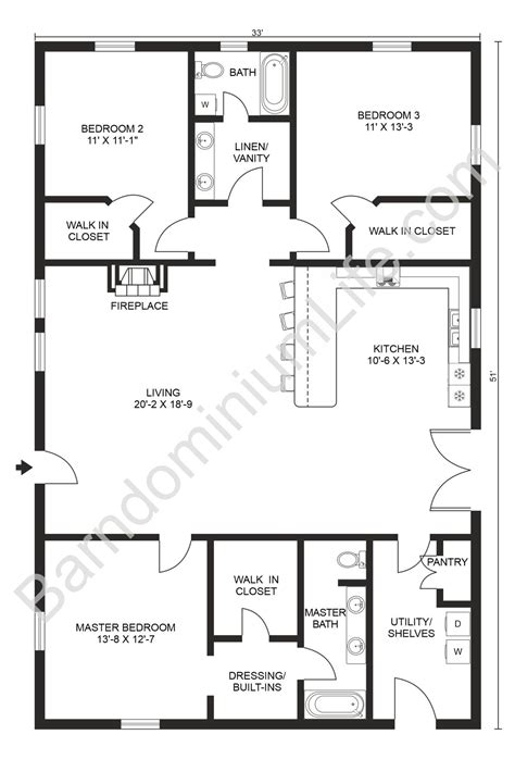 Top 20 Barndominium Floor Plans Farmhouse Floor Plans Pole Barn