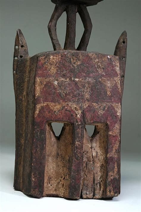 Dogon Satimbe Mask Detail Mali C Early 20th Century Wood Pigment