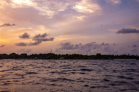 Tropical Sunrise In Maldives Stock Photo Image Of Ideal Natural