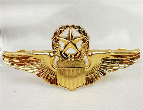 Usaf Eeuu Air Force Militar Piloto Metal Oro Alas Insignia Pasadores
