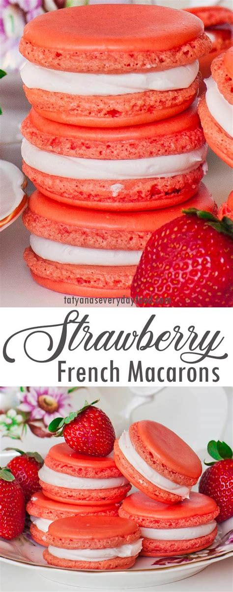 The Best Strawberry Macarons Video Tatyanas Everyday Food