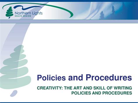 Ppt Policies And Procedures Powerpoint Presentation