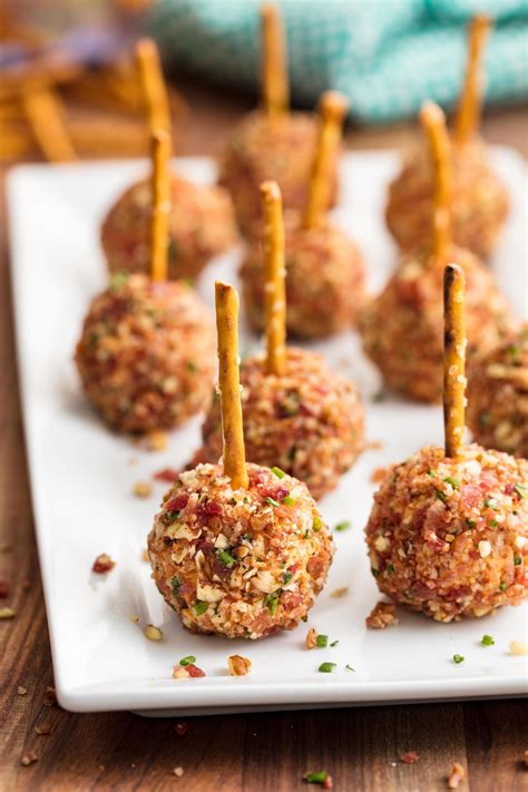 The 53 Most Delish Bridal Shower Appetizers Cheese Ball Bites Recipe