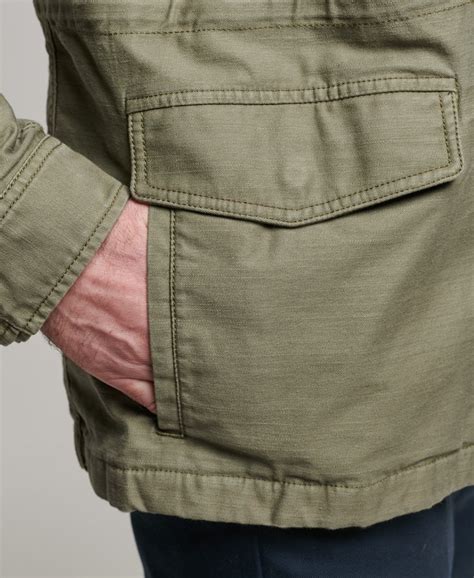 Mens Military M65 Jacket In Dusty Olive Green Superdry Ie