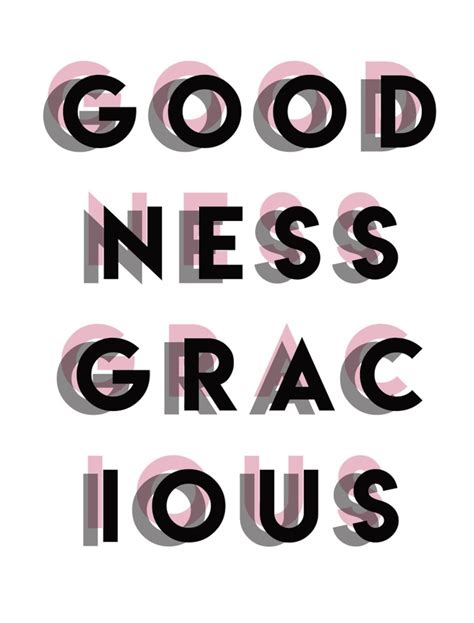 Goodness Gracious Print Poster Wall Art Graphic Etsy