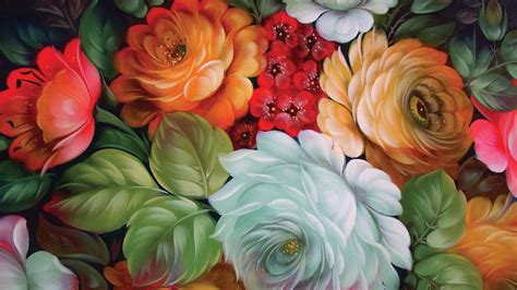 Tons of awesome hd wallpapers flowers to download for free. Art paintings flowers bouquet wallpaper | 1920x1080 ...