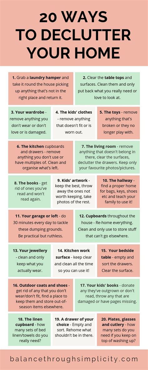 20 Easy Ways To Declutter Your Home Balance Through Simplicity