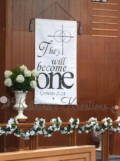 Church Banner Wedding Banner They Will Become By Katrinakreates