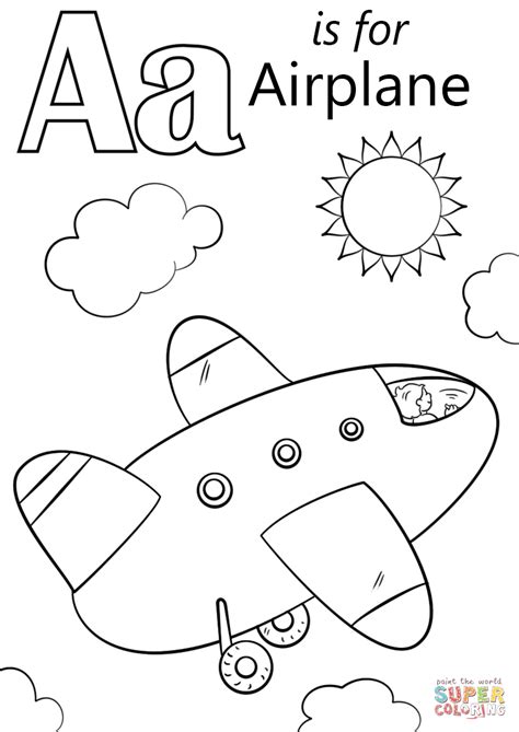 Airplane Coloring Pages For Kids At Getdrawings Free Download