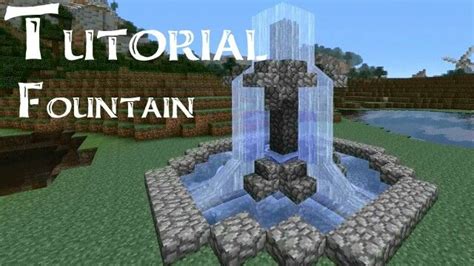 Water Fountain For Base Courtyard Minecraft Fountain Minecraft