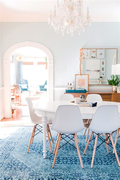 A Colorful 100 Year Old Houston Home Tour Bright Dining Rooms White