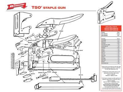 Arrow T50 Red Staple Gun Troubleshooting - arrow t50 red staple gun manual