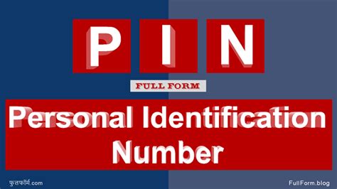 Pin Full Form — What Is The Full Form Of Pin