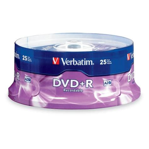 Verbatim 4 7 Gb Up To 16x Branded Recordable Disc Dvd R 25 Disc Spindle 95033 Gtin Ean Upc
