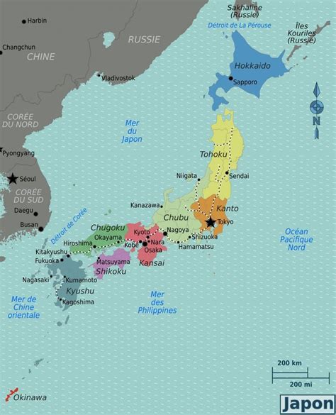 Carte Du Japon Imprimer