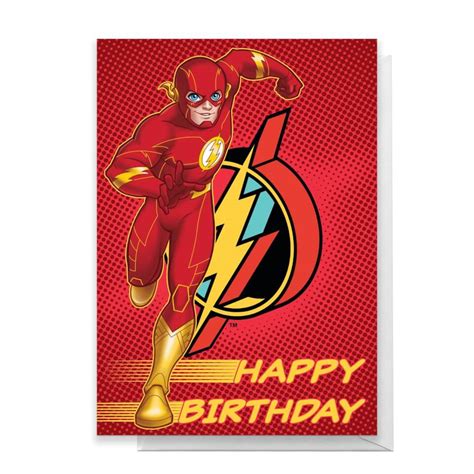 The Flash Happy Birthday Greetings Card Homeware Zavvi Us