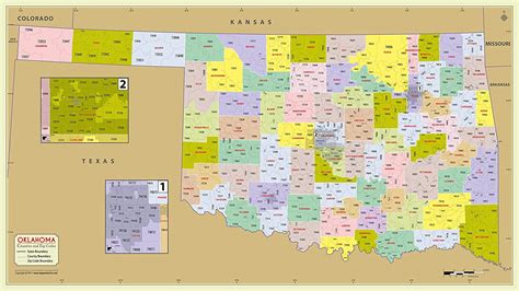 Oklahoma County Zip Code Map Cities And Towns Map
