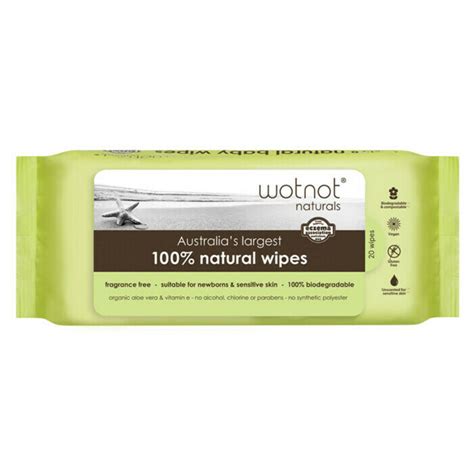 Wotnot Biodegradable Baby Wipes Travel Case Refill Nourished Life