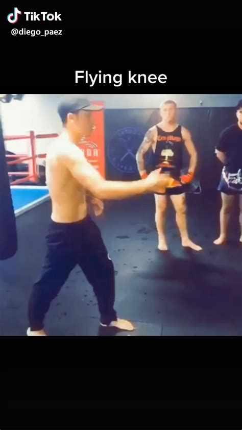 Martial Art Muay Thai Flying Knee Strike Tutorial Video Martial
