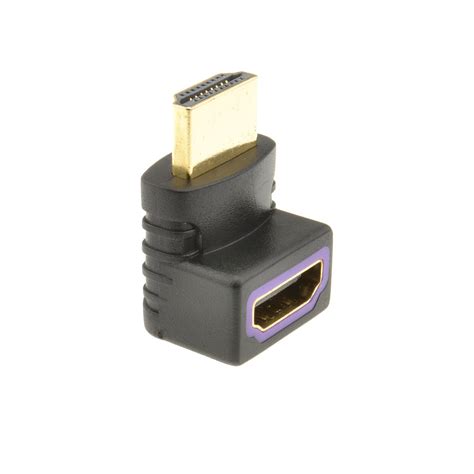 Kenable Hdmi Compact 90 Degree Angled Adapter Female Socket To Male