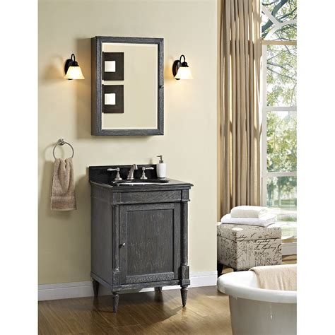 Modern minimalist rustic bathroom vanity. Fairmont Designs Rustic Chic 24" Vanity - Silvered Oak ...